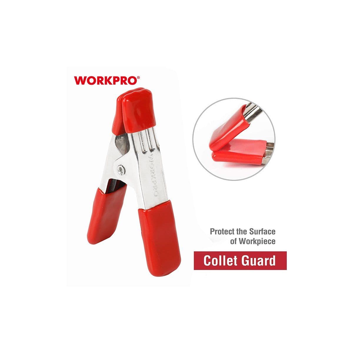 СТАЛЬНОЙ ПРУЖИННЫЙ ЗАЖИМ WORKPRO 25MM - изображение 3