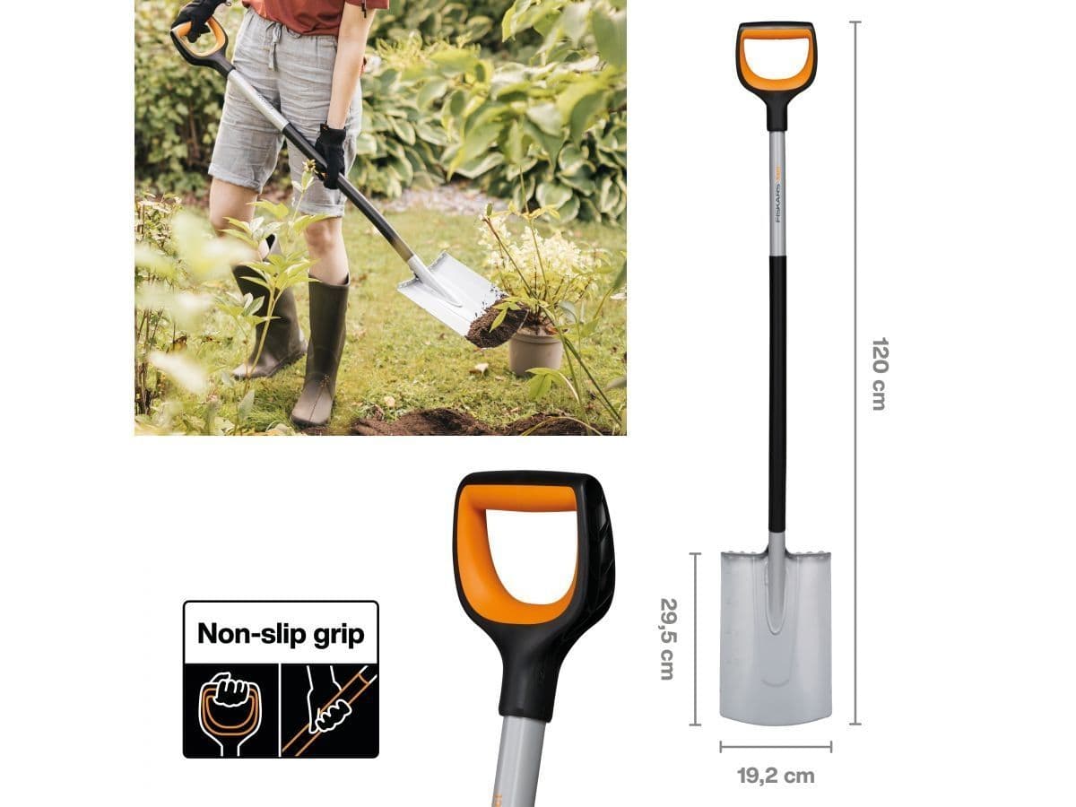 Лопата штыковая с закругленным лезвием Xact FISKARS - изображение 5