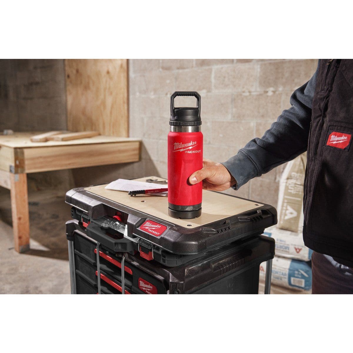 Термос красный PACKOUT CHUG LID 532 мл - изображение 7