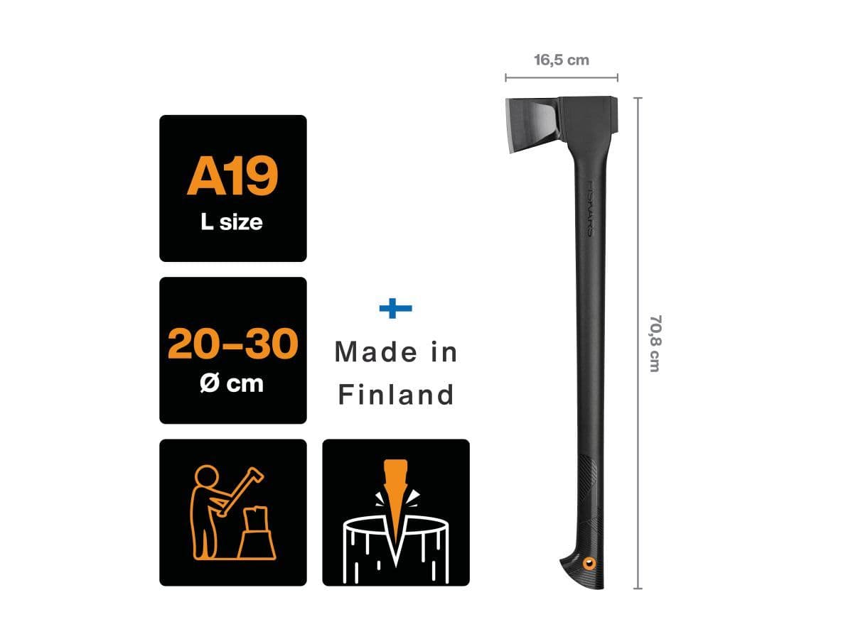 Топор-колун Solid A19 FISKARS - изображение 4