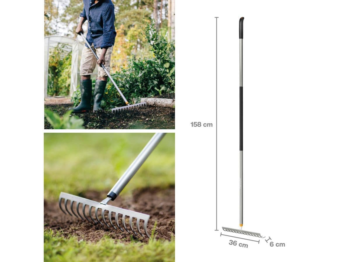 Грабли для грунта мет. Ergonomic Soil FISKARS - изображение 5