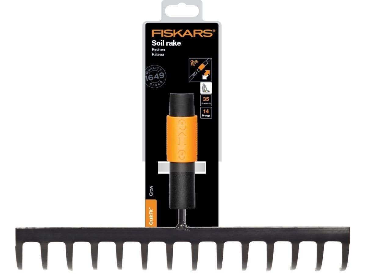 Грабли мет. для грунта 14 зубьев QuikFit FISKARS - изображение 5