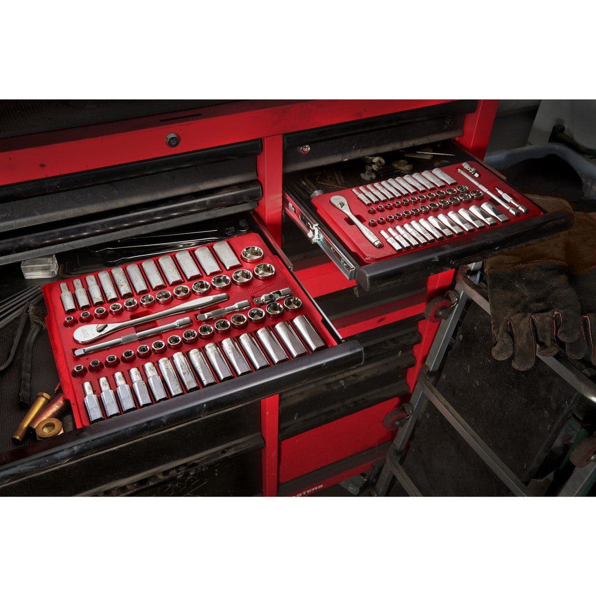 Набор головок 1/4 50 шт Drive Ratchet.+ Socket Set SAE + Metric - изображение 5