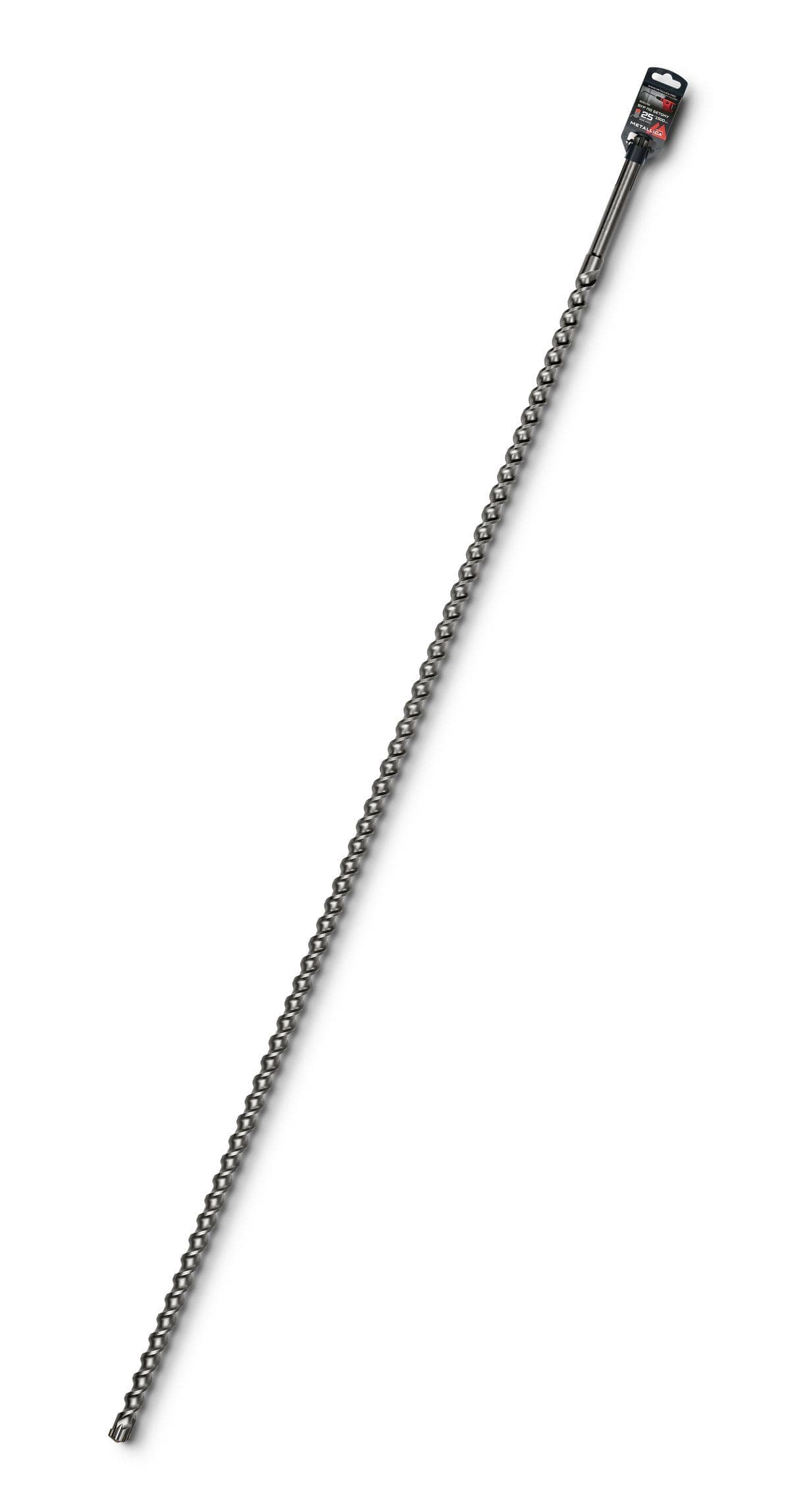 Бур по бетону SDS-max METALLICA Ultra 25х1500/1360 мм, Х-напайка, 2 спирали - изображение 1