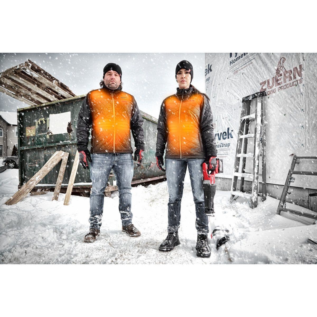 Куртка женская Puffer с подогревом M12 HJPLadies-0 (XL) - изображение 9