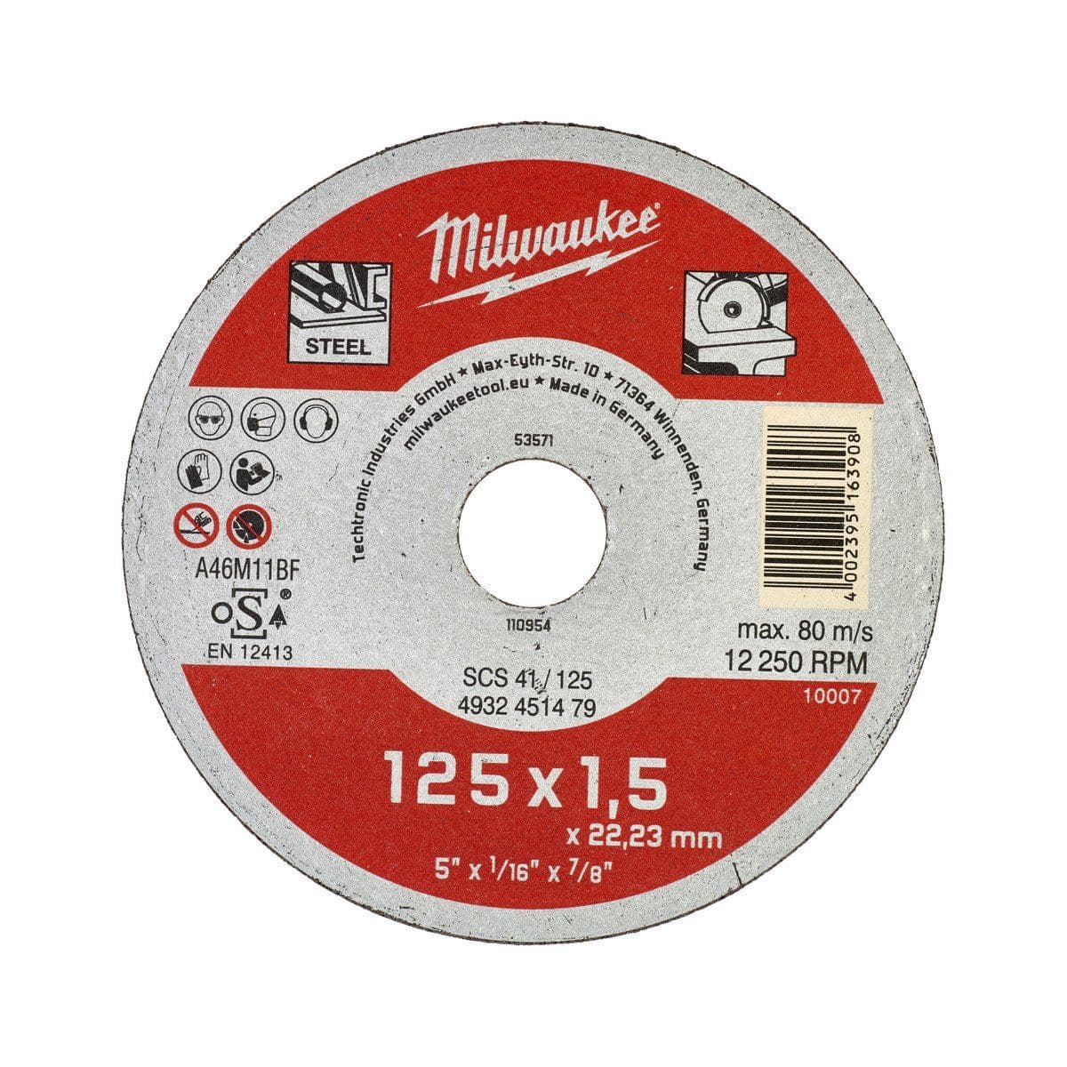 Диск SCS 41 / 125 x 1.5 x 22 мм - 1 шт - изображение 1
