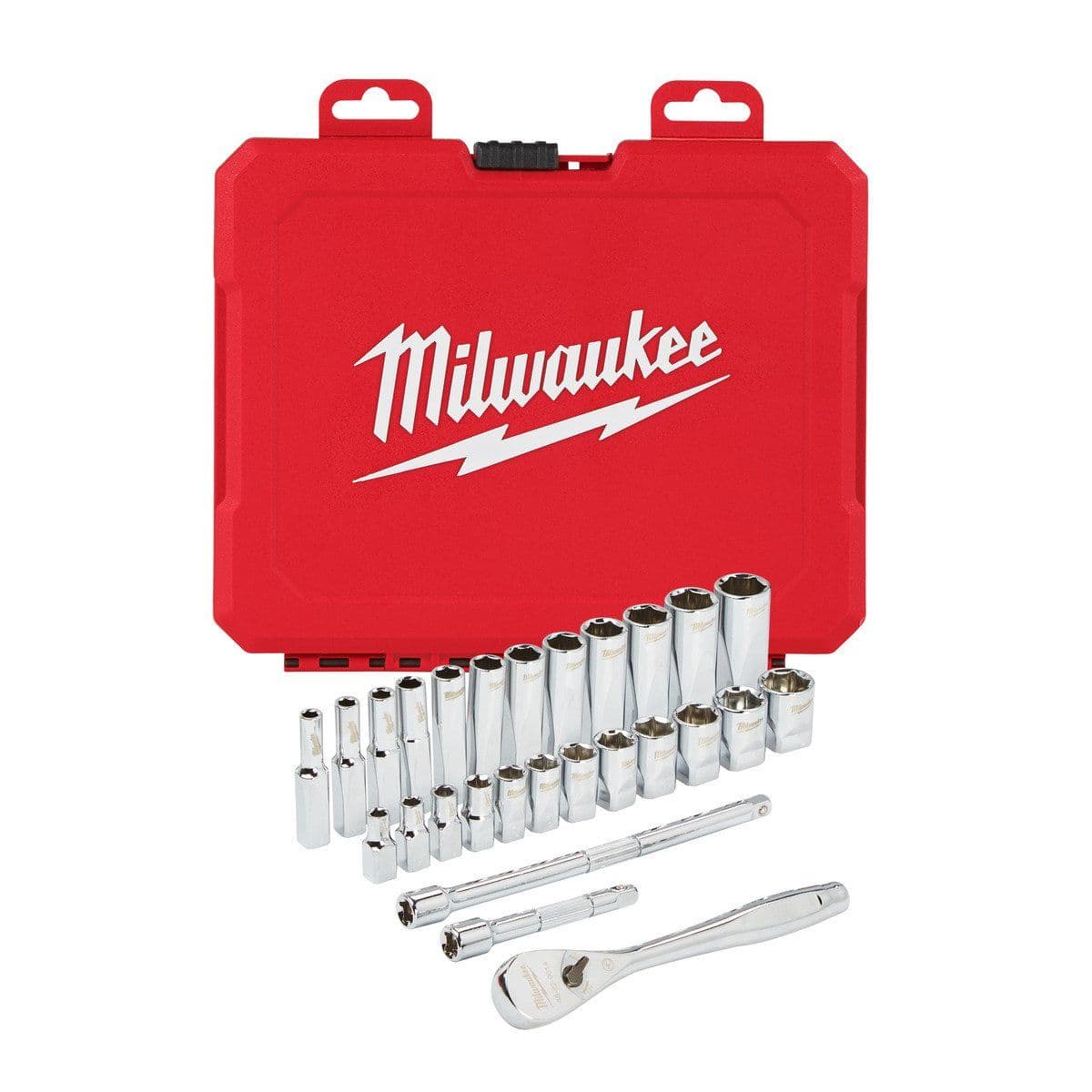Набор головок 1/4 Drive 28 шт Ratchet + Socket Set Metric - изображение 1