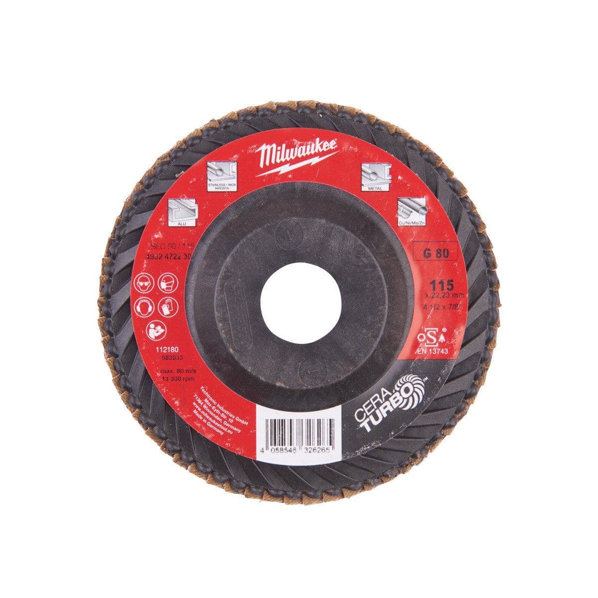 Диск Flap discs CERA TURBO 115 мм / Grit 80 - изображение 2
