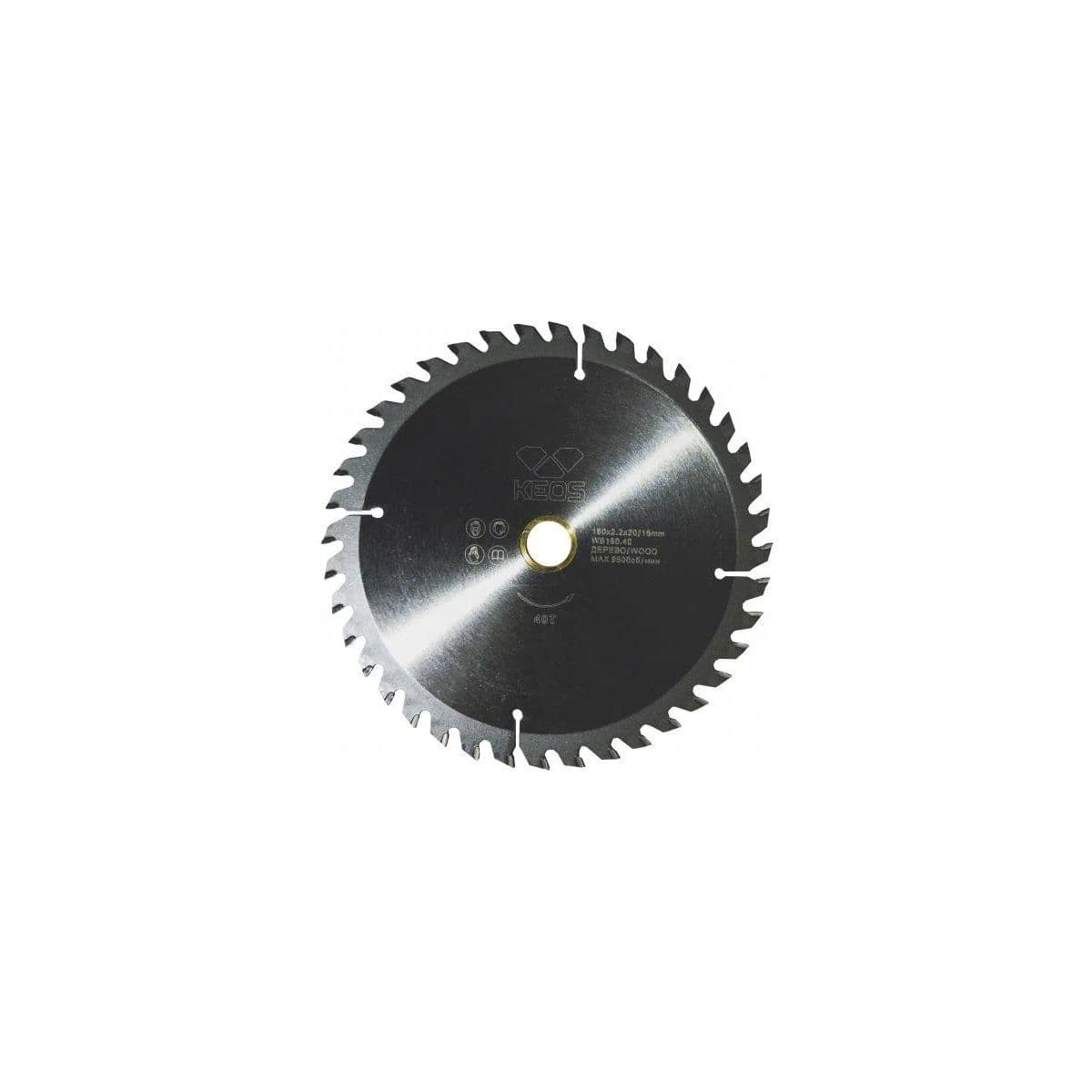 Диск пильный по дереву KEOS 160x20/16 z40 (WB160.40) - изображение 1