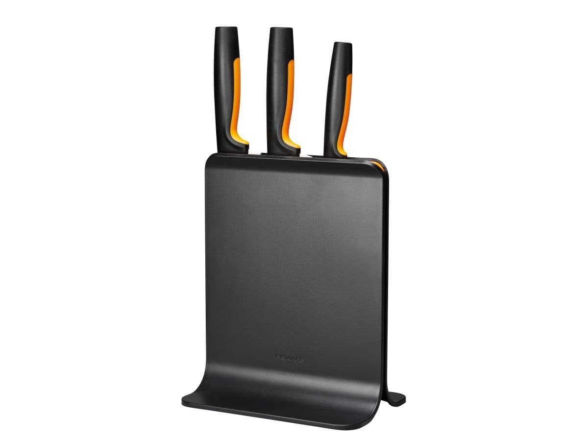 Набор ножей 3 шт пластиковый блок FF Fiskars - изображение 1