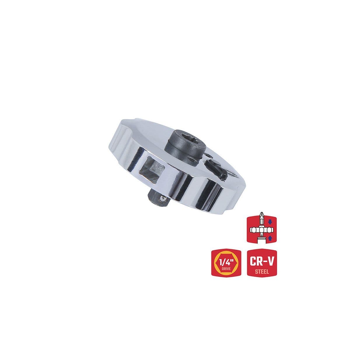 Трещотка ручная 1/4" мини - изображение 1