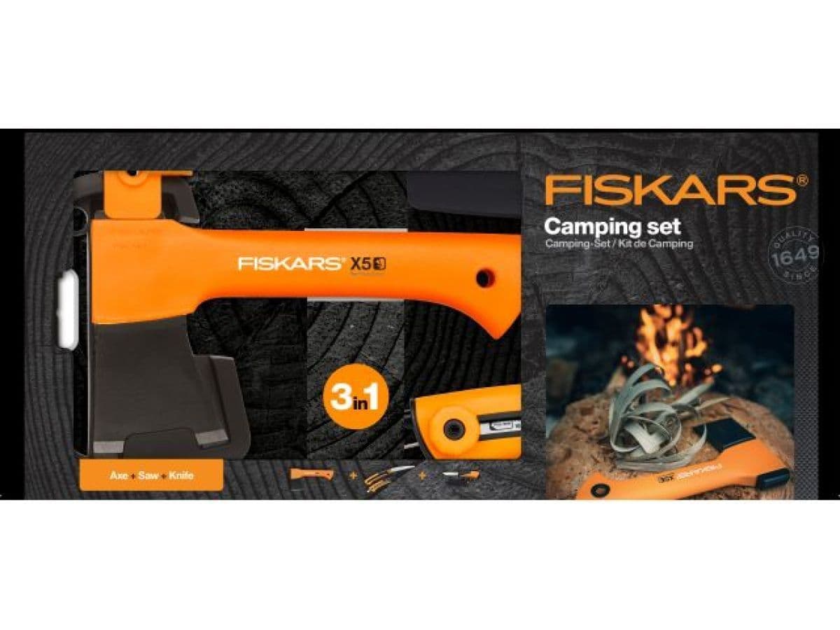 Туристический набор (топор+пила+нож) FISKARS - изображение 1