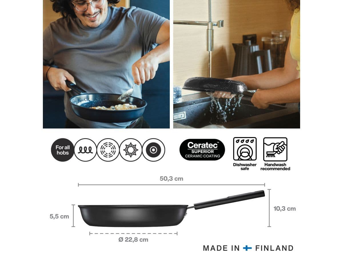 Сковорода ф28 см Hard Face FISKARS - изображение 5