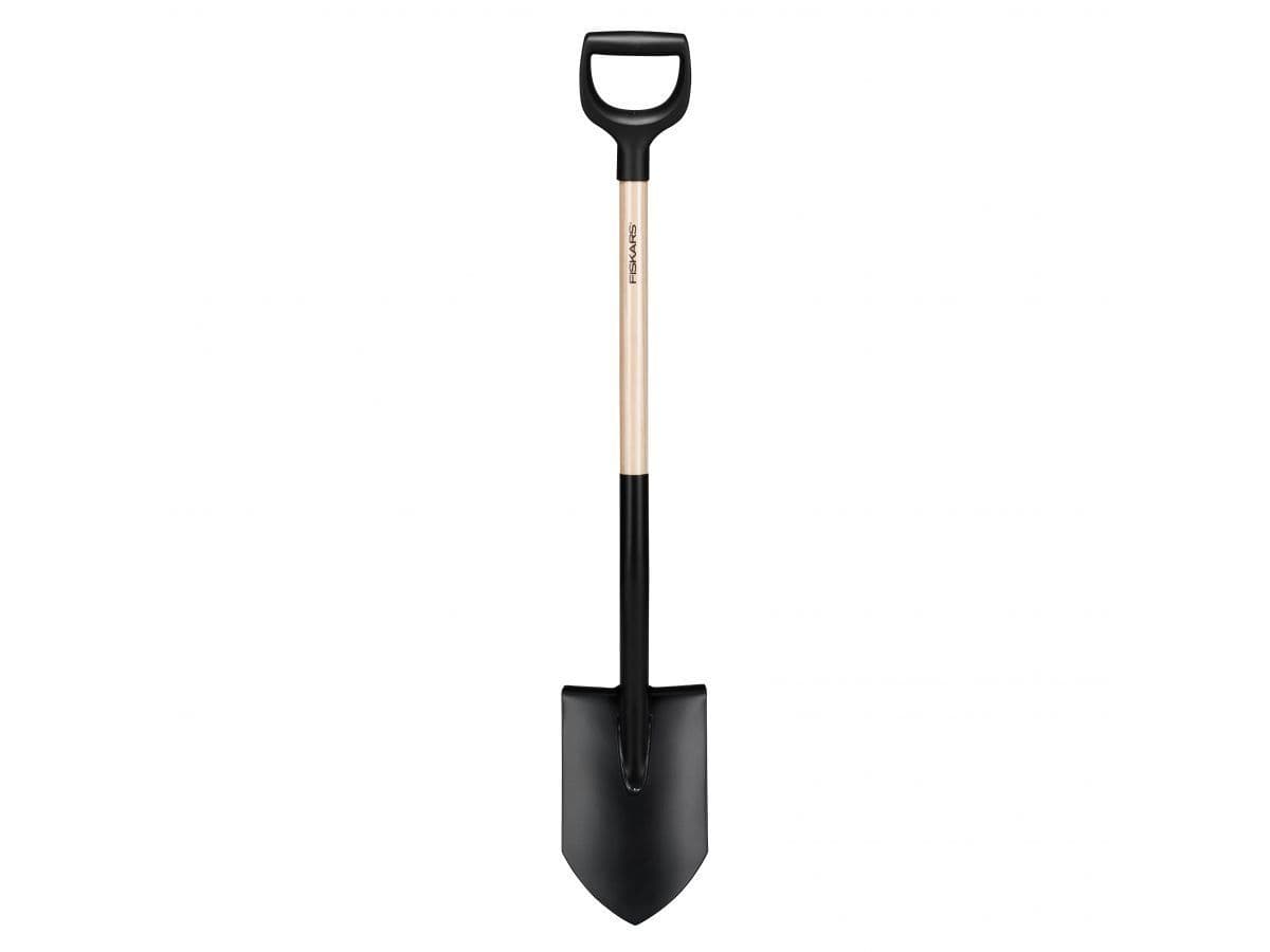 Лопата штыковая с дер. черенком Solid FISKARS - изображение 3