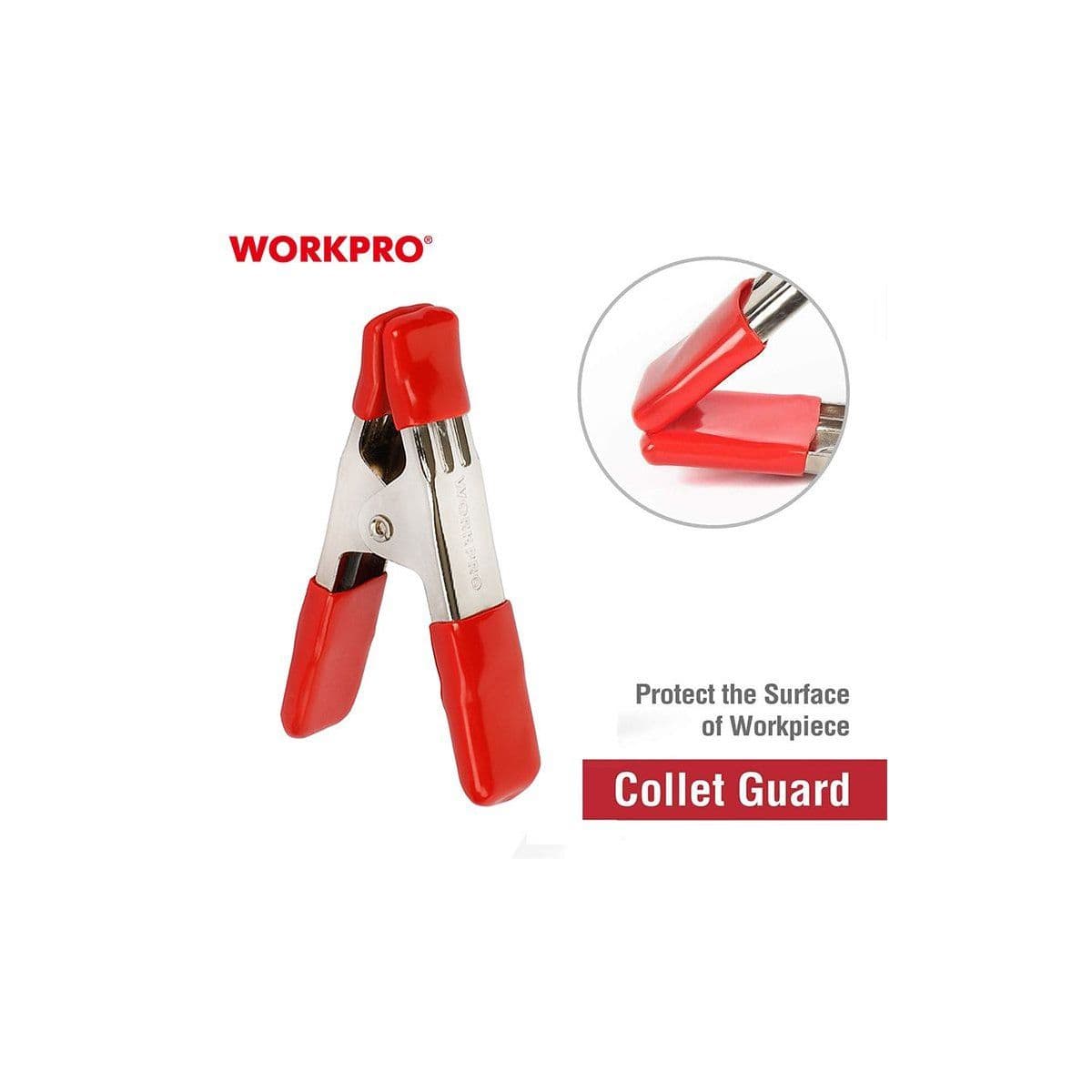 СТАЛЬНОЙ ПРУЖИННЫЙ ЗАЖИМ WORKPRO 19MM - изображение 2