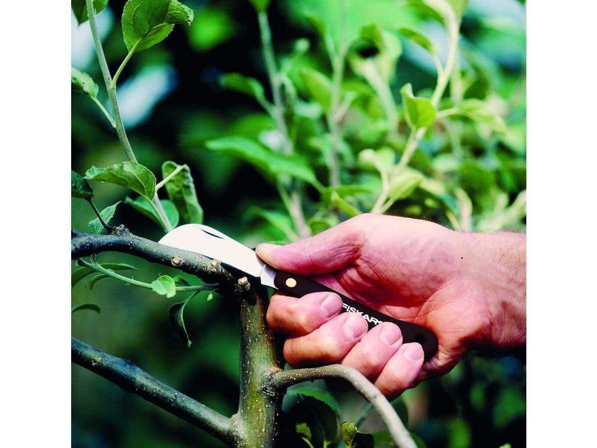 Нож садовый изогнутый для прививок FISKARS - изображение 7