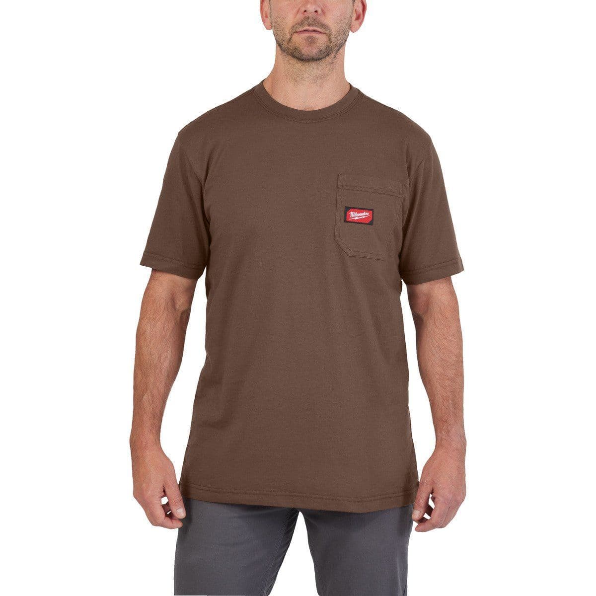 Футболка WORK-XL, коричневая - изображение 1