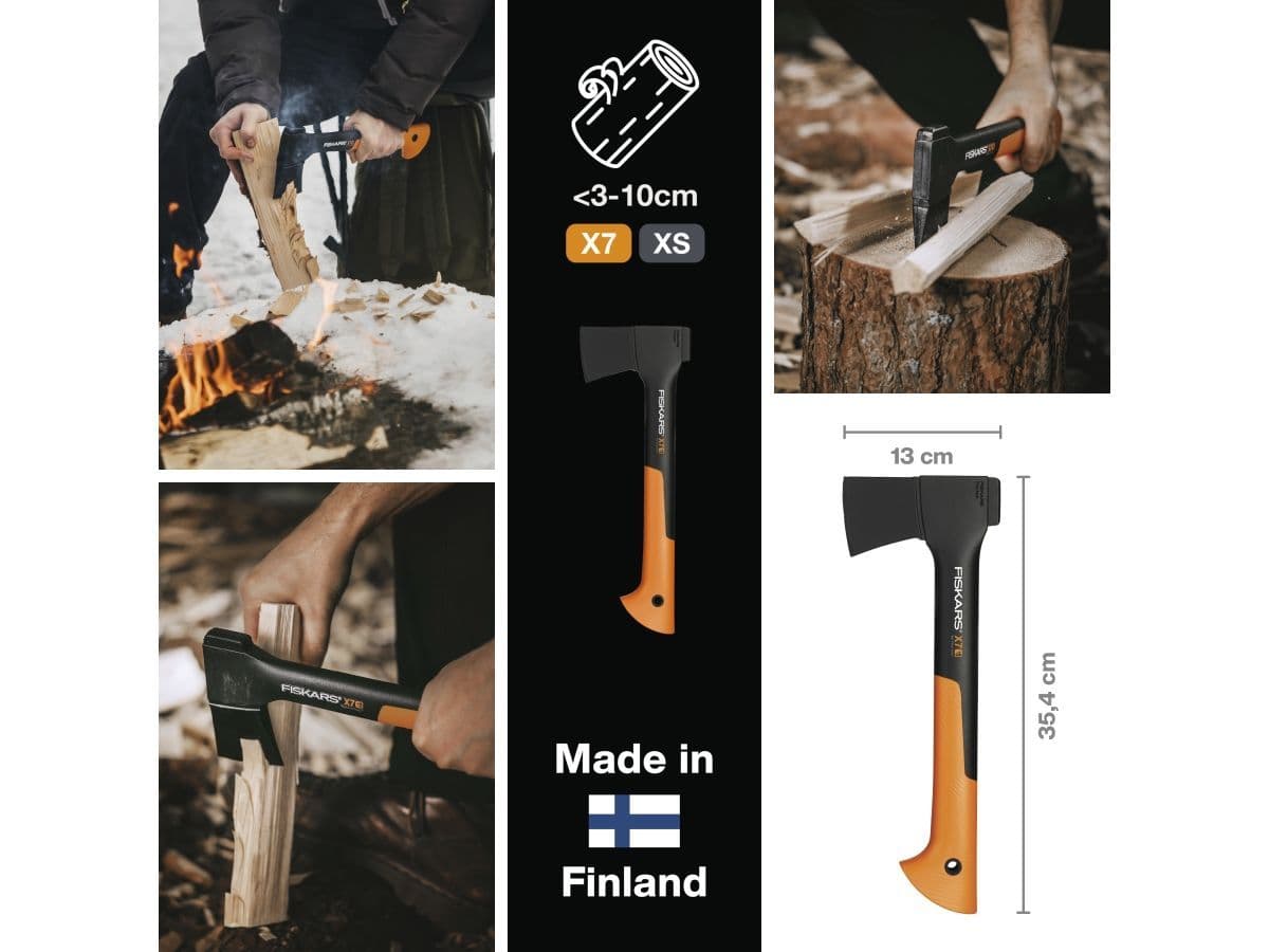 Топор универсальный X7 XS FISKARS - изображение 6