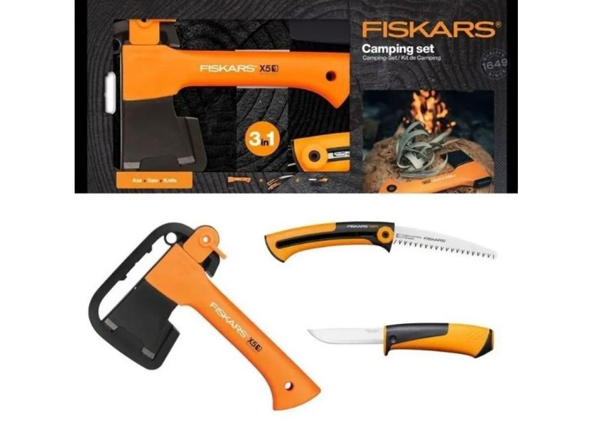 Туристический набор (топор+пила+нож) FISKARS - изображение 2