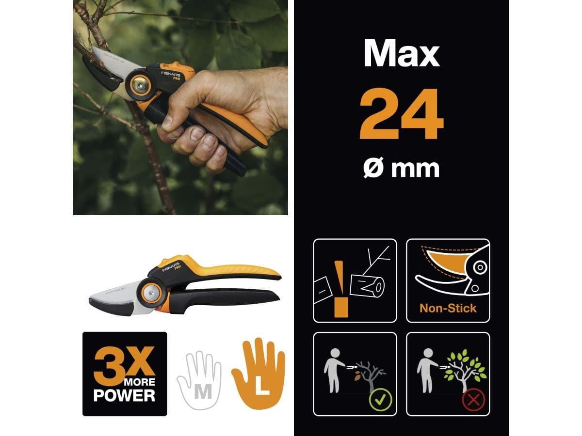 Секатор контактный FISKARS Xseries PowerGear L P941 - изображение 4