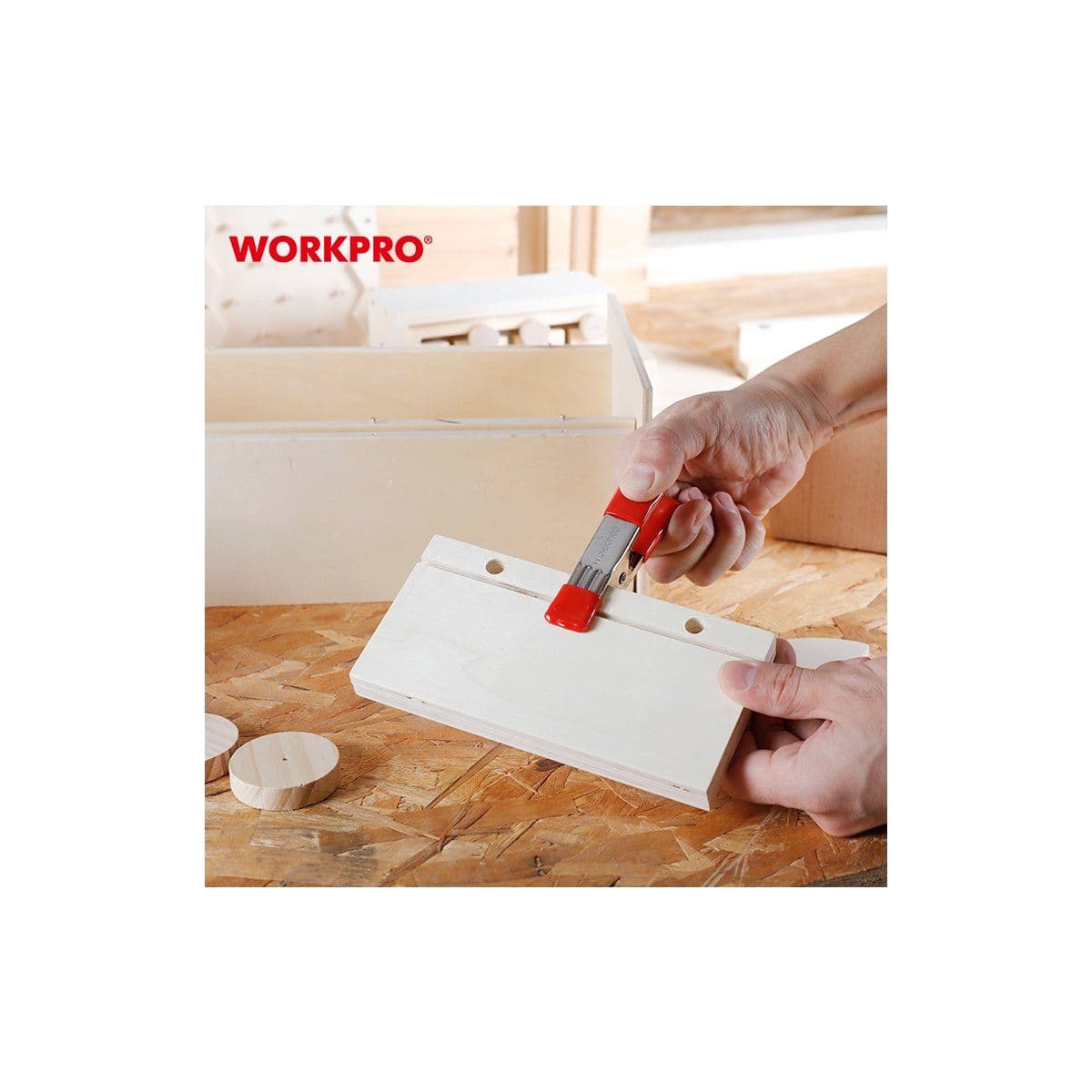 СТАЛЬНОЙ ПРУЖИННЫЙ ЗАЖИМ WORKPRO 25MM - изображение 11