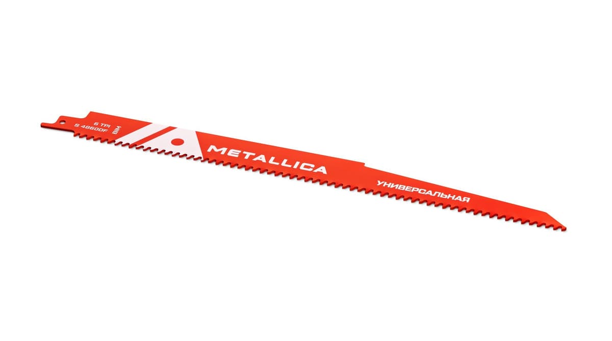 Пилки сабельные METALLICA Ultra S4860DF 300/275мм шаг 4мм, BiM по дереву и металлу 2шт - изображение 2