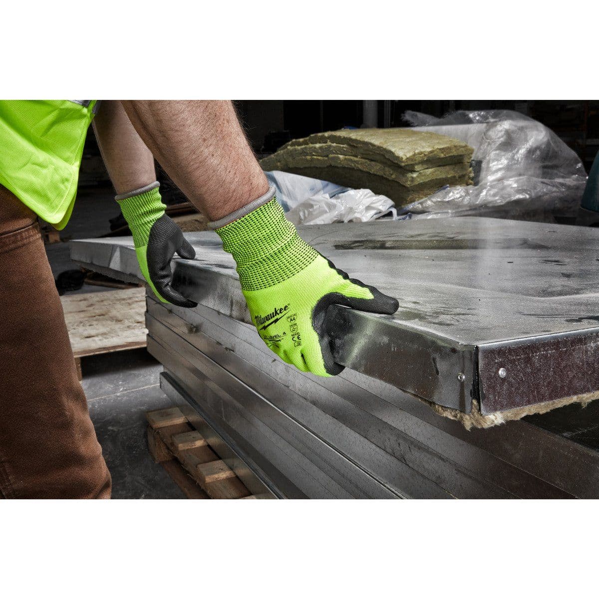 Перчатки защитные Hi-Vis Cut level (Хай Виз Кат Левел) 4/D, S/7 - изображение 2