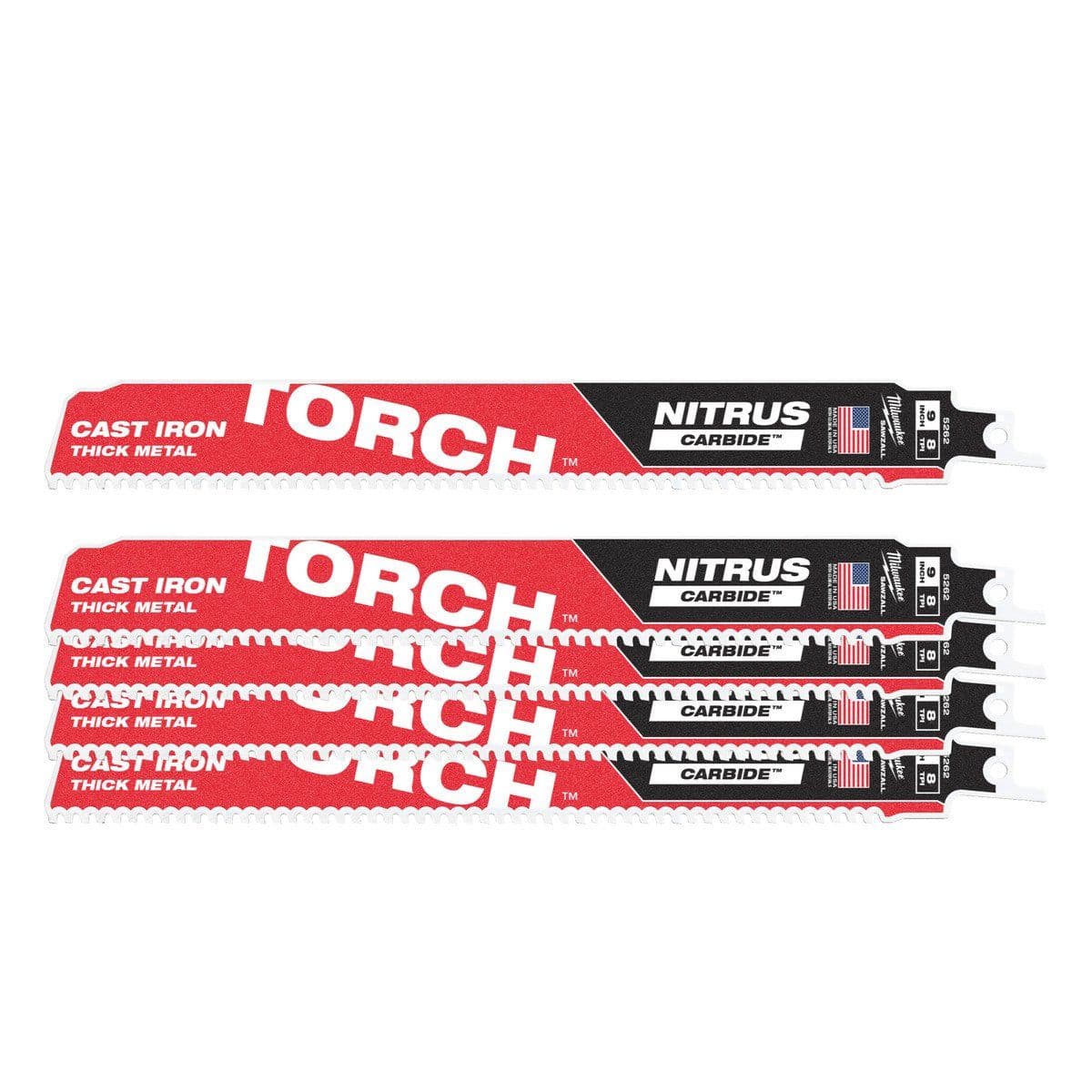 Полотно TORCH NITRUS Carbide Teeth - 230 х 7 мм - 5 шт - изображение 1