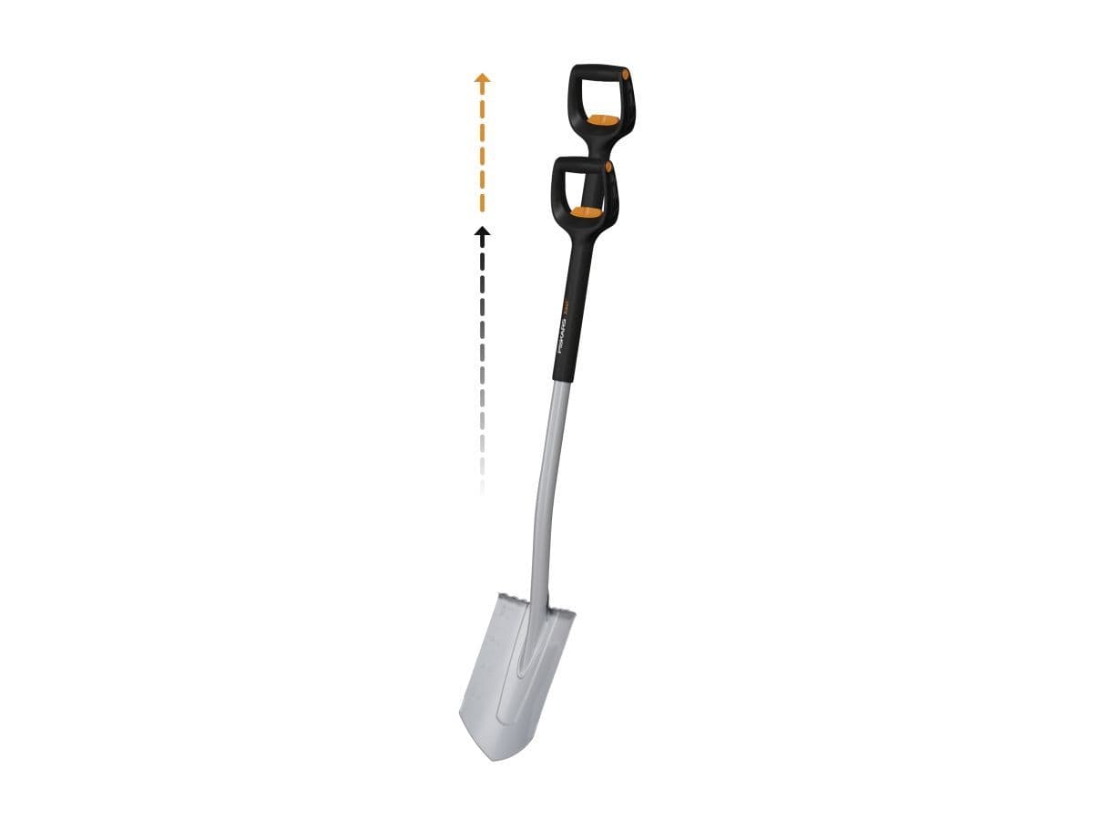 Лопата штыковая телескопическая закругленная Xact FISKARS - изображение 4