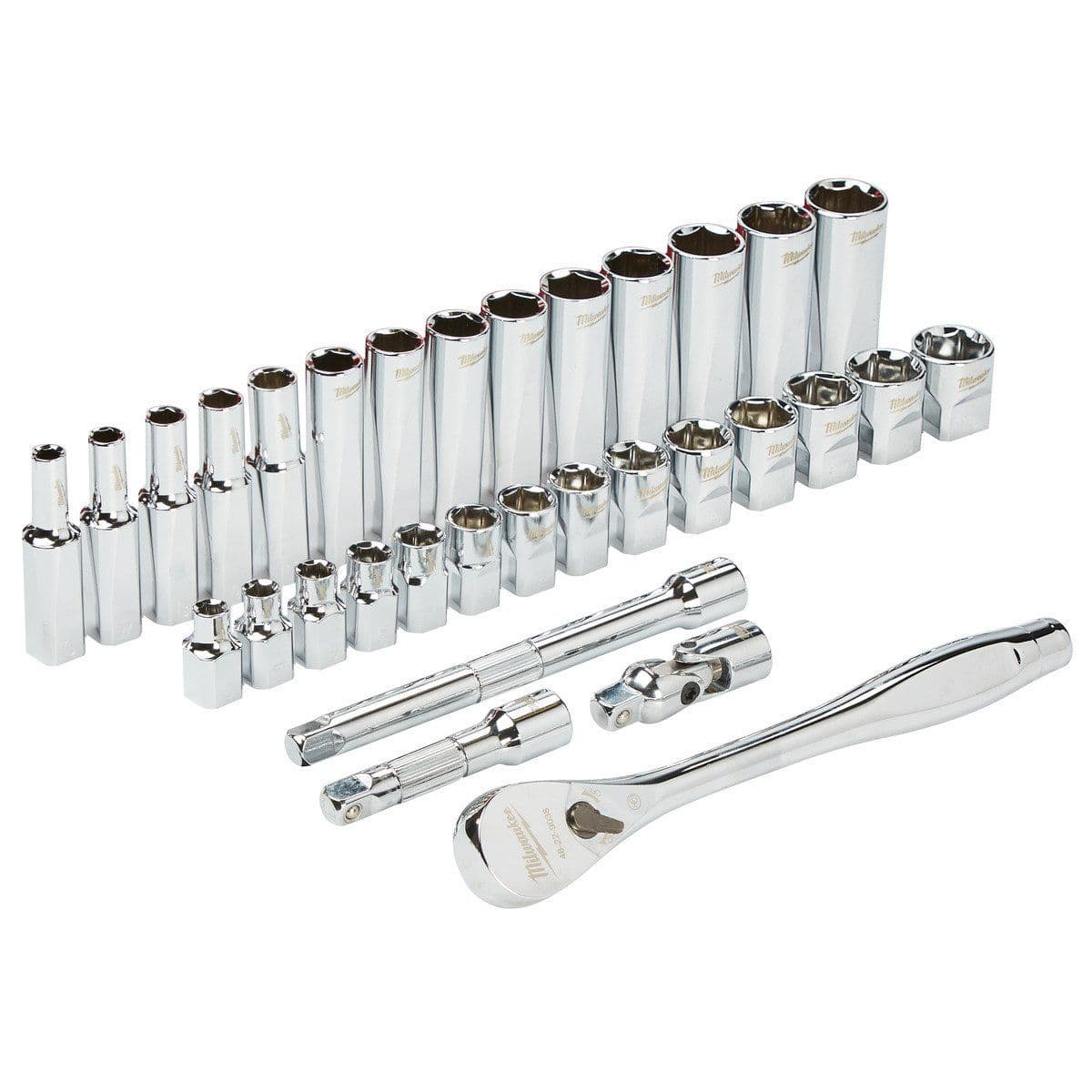 Набор головок 3/8 Drive 32 шт Ratchet + Socket Set  Metric - изображение 2