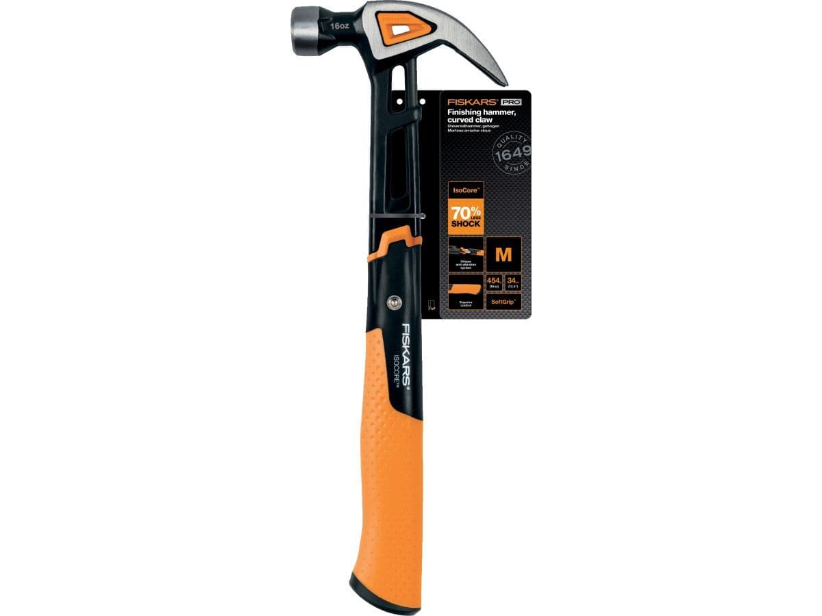 Молоток с загнутым гвоздодёром M 16/13.5 FISKARS - изображение 5