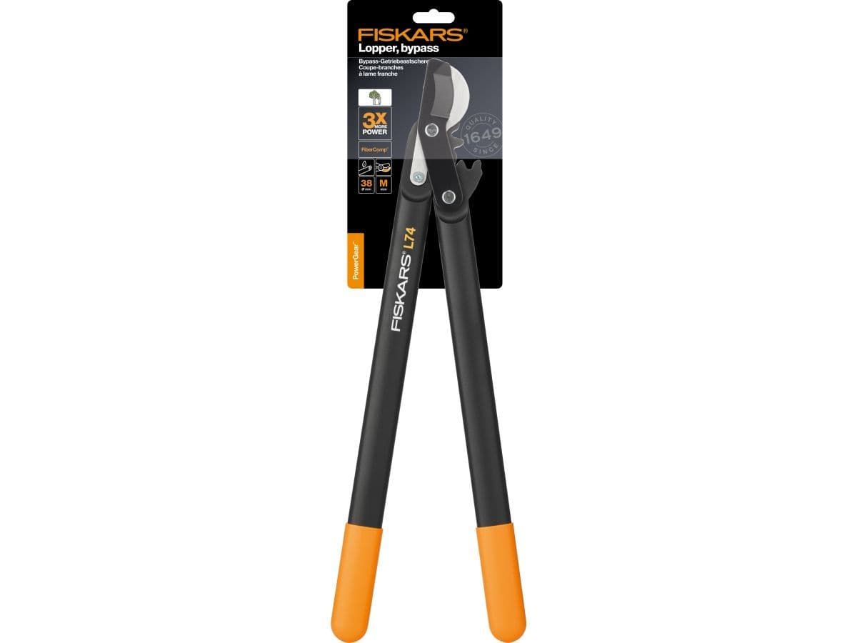 Сучкорез плоскостной L74 FISKARS PowerGear с загнутыми лезвиями средний - изображение 5