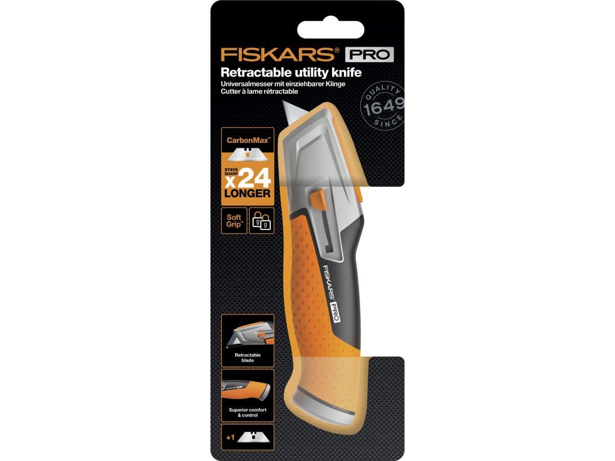 Нож выдвижной, универсальный CarbonMax  FISKARS - изображение 4