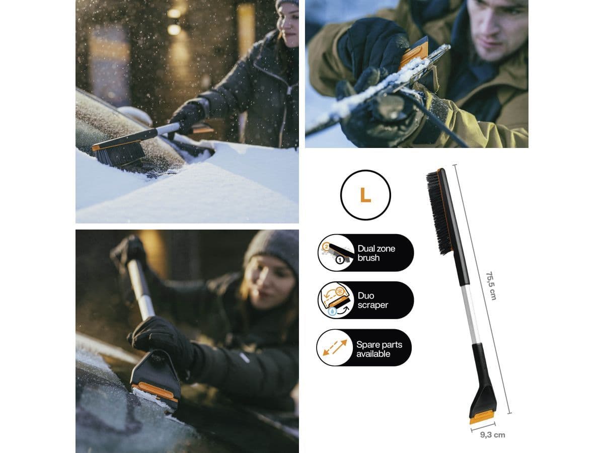 Щетка для снега 76см со скребком Plus FISKARS - изображение 2