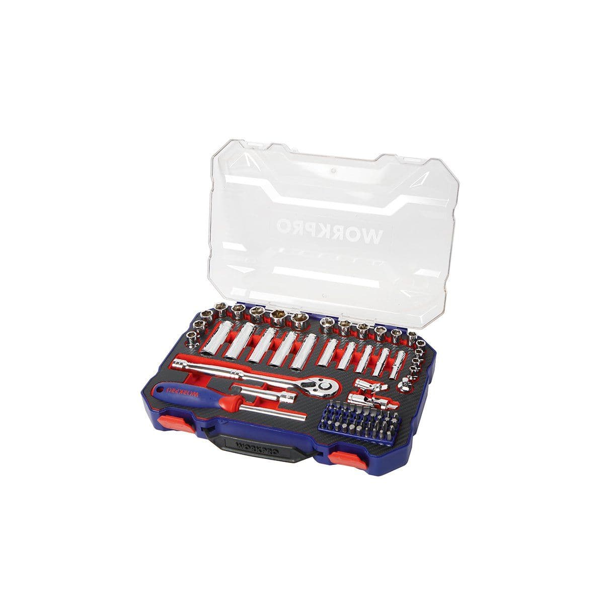 Набор головок 1/4", 3/8" и инструмента 75пр в кейсе - изображение 2