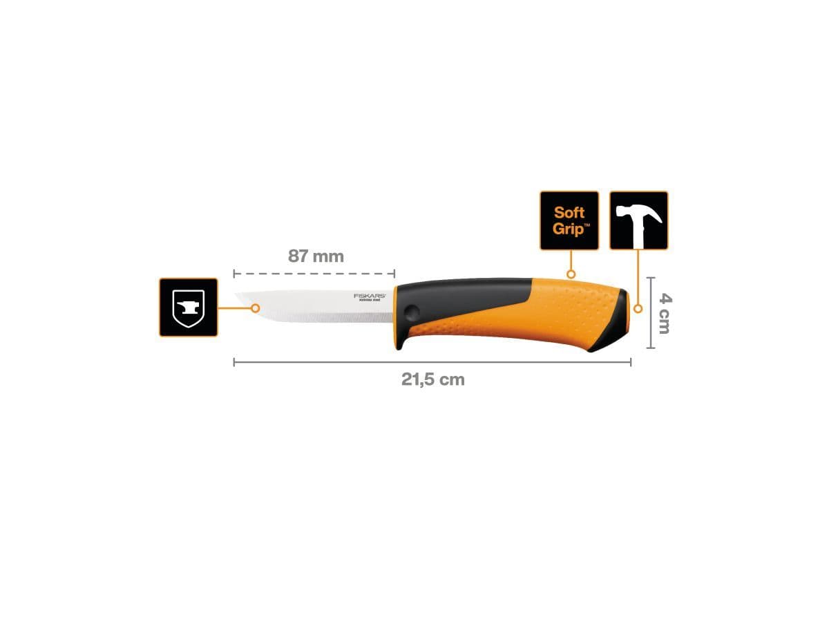 Нож универсальный с точилкой FISKARS - изображение 4