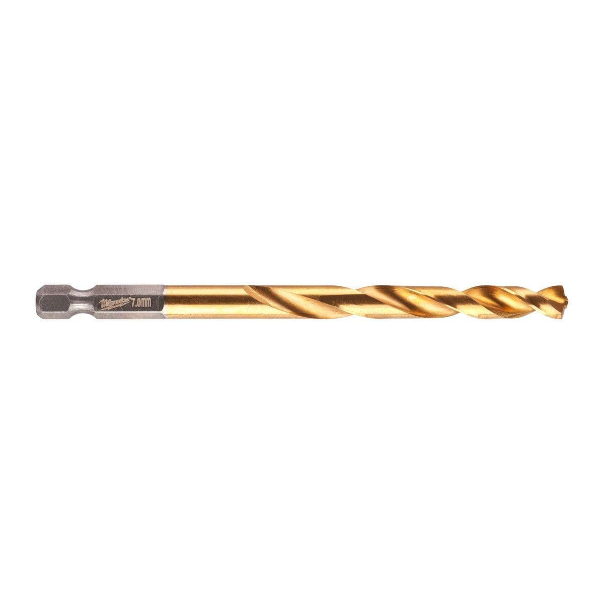 Сверло Shockwave HSS-G TiN Red Hex 7 мм - 1 шт - изображение 1