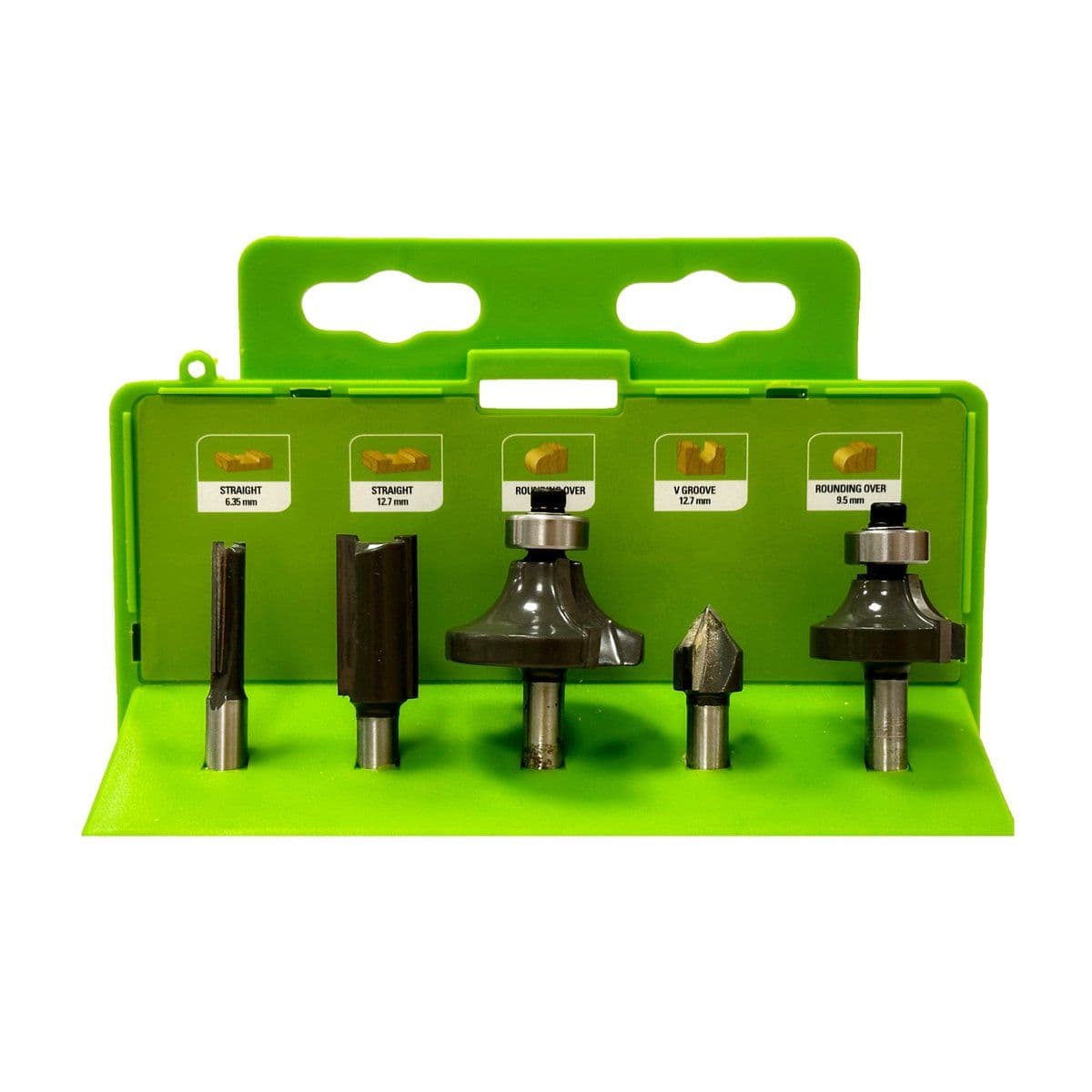 Набор фрез 5 шт для фрезера Greenworks G24RO 24V - изображение 3