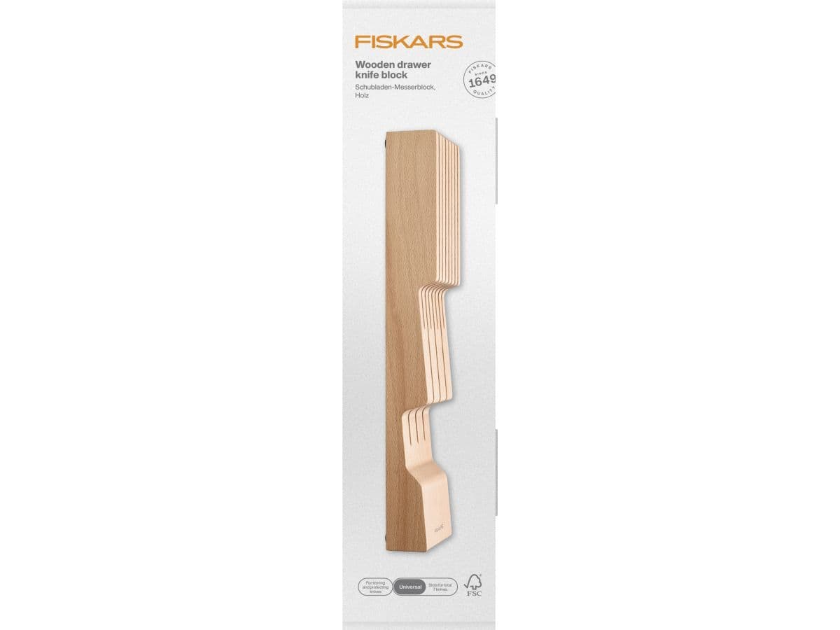 Деревянный блок для ножей All Steel Fiskars - изображение 1