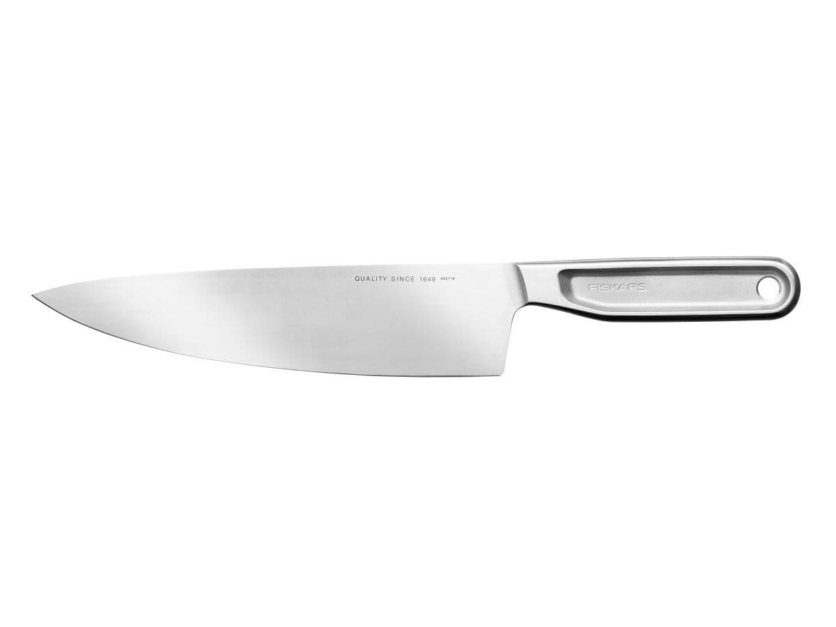 Нож поварской 20см цельнометаллический All Steel Fiskars - изображение 1