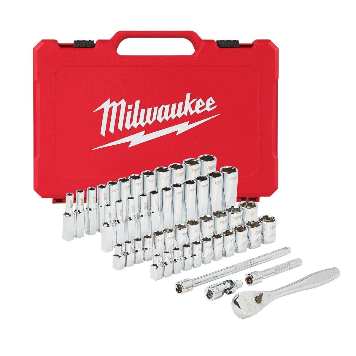 Набор головок 1/4 50 шт Drive Ratchet.+ Socket Set SAE + Metric - изображение 1