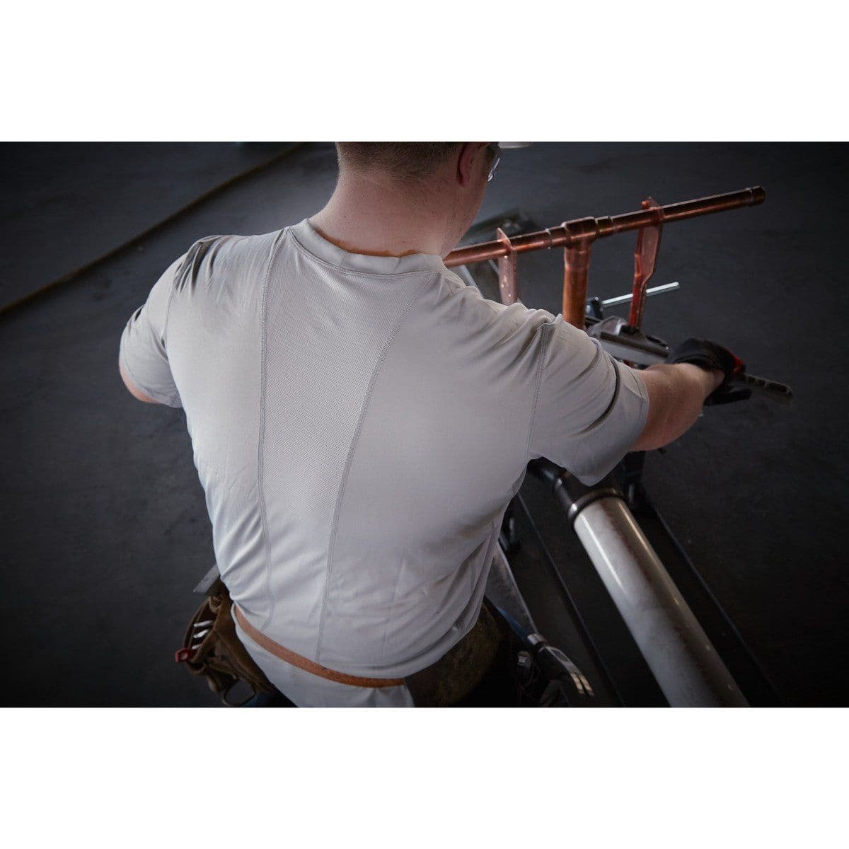 Футболка WORKSKIN™ WWSSG (M) - серая - изображение 7