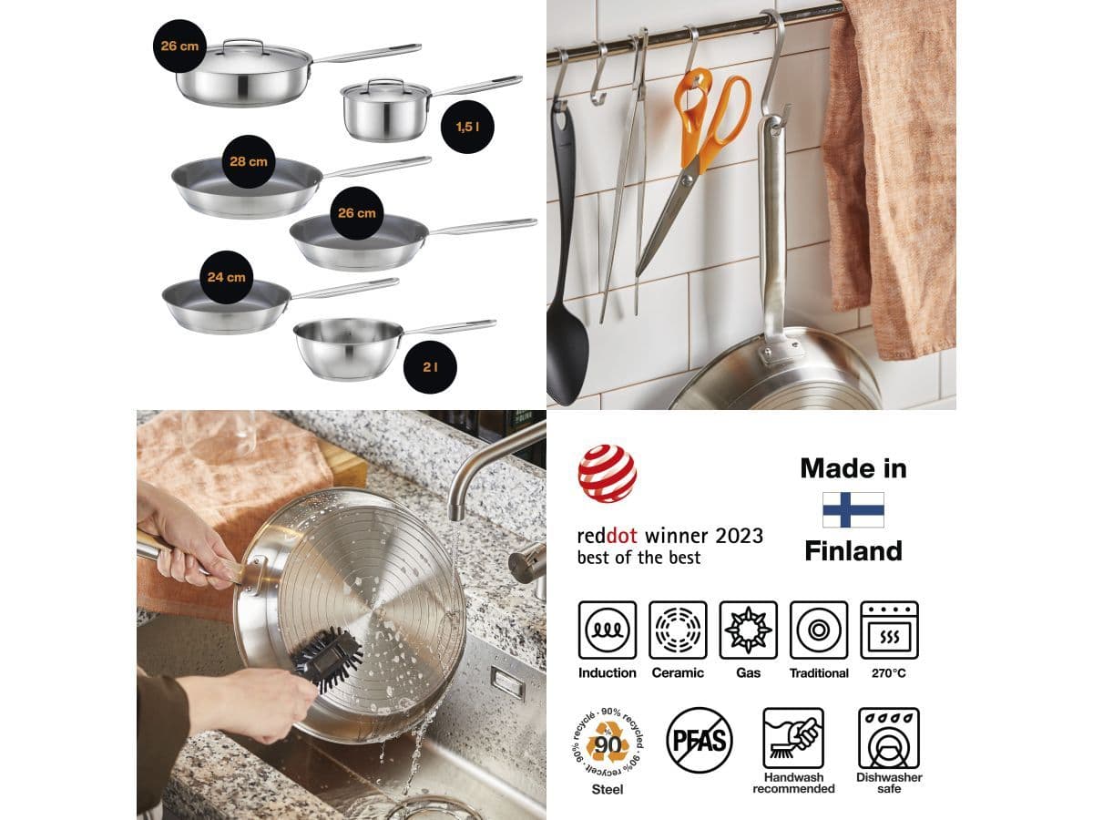 Сковорода 26 см All Steel Fiskars - изображение 10