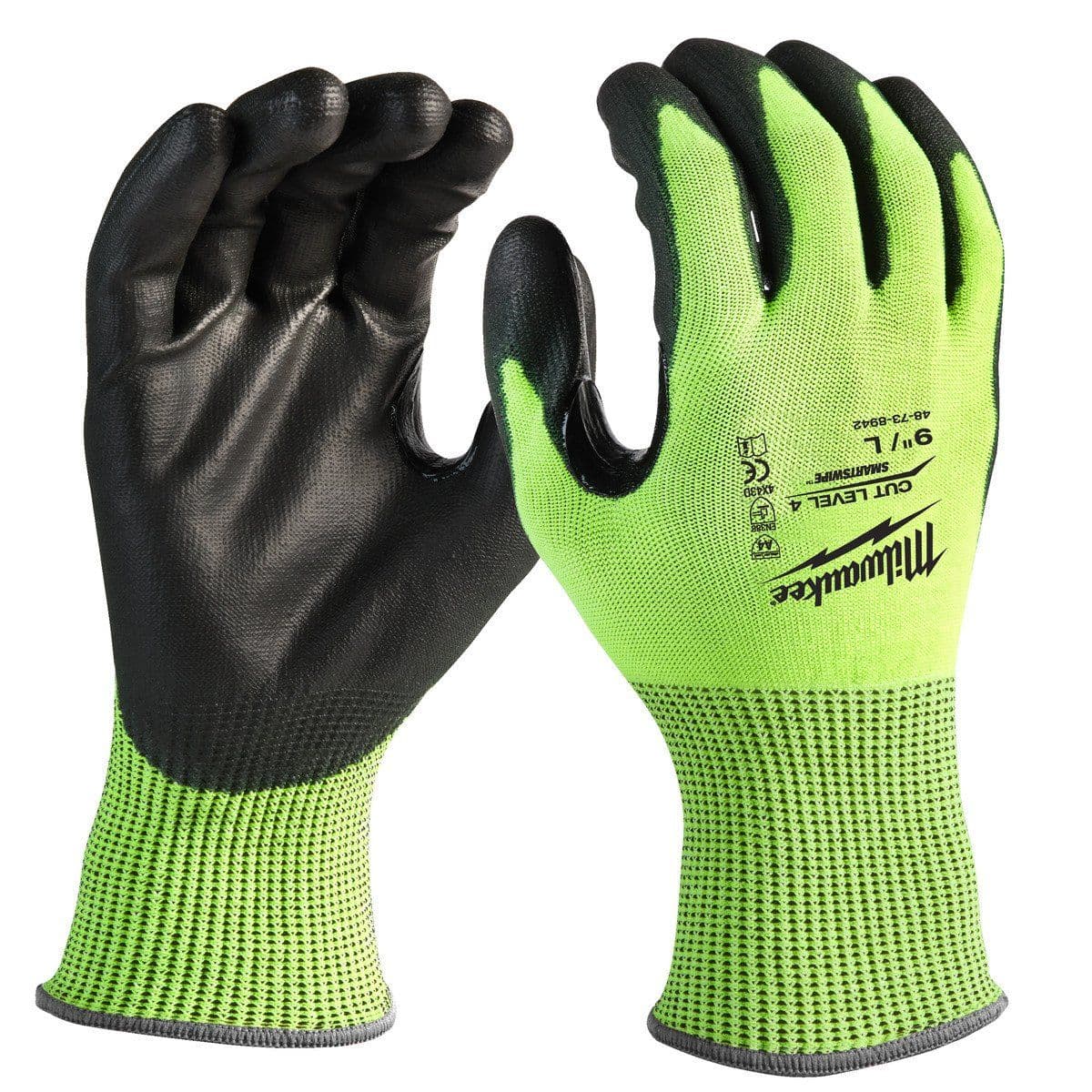 Перчатки защитные Hi-Vis Cut level (Хай Виз Кат Левел) 4/D, S/7 - изображение 1