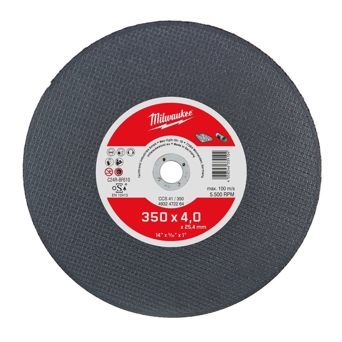 Диск Stone Cutting Disc CCS41 350x4 мм-1 шт - изображение 1