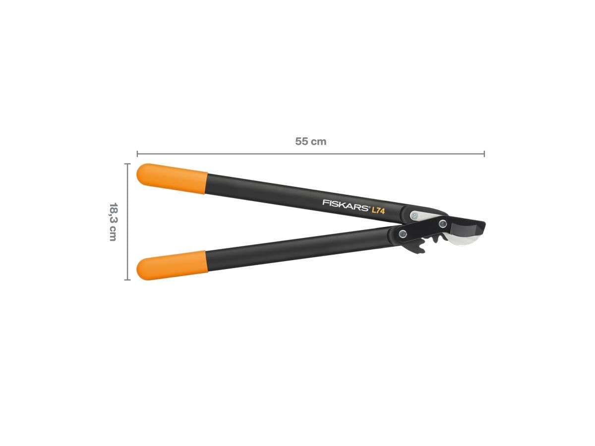 Сучкорез плоскостной L74 FISKARS PowerGear с загнутыми лезвиями средний - изображение 3