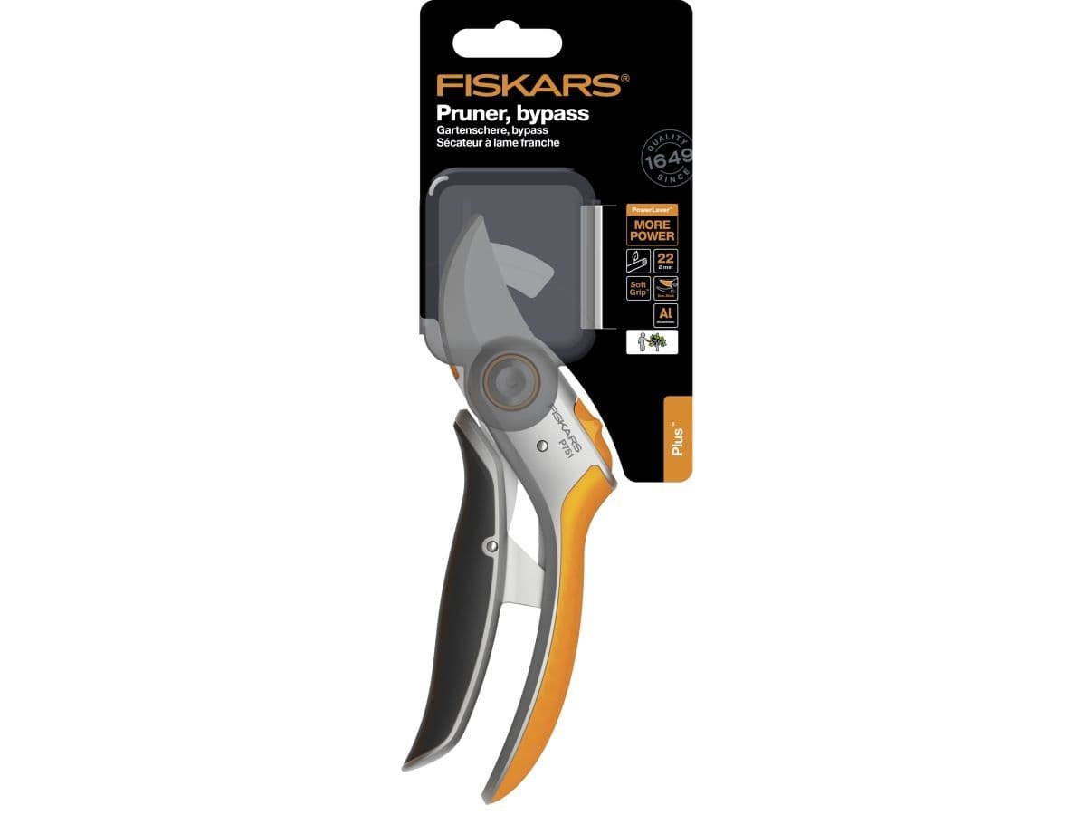 Секатор плоскостной металлический FISKARS Plus PowerLever P751 - изображение 3