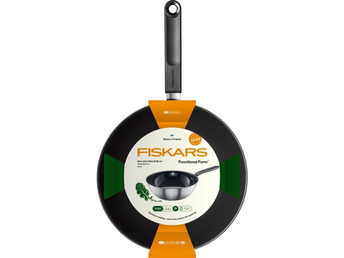 Сковорода-вок с керамическим покрытием 28 см Functional Form Fiskars - изображение 5