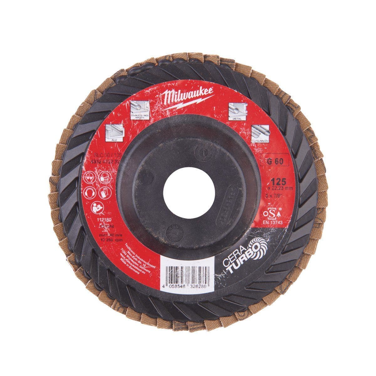 Диск Flap discs CERA TURBO 125 мм / Grit 60 - изображение 2