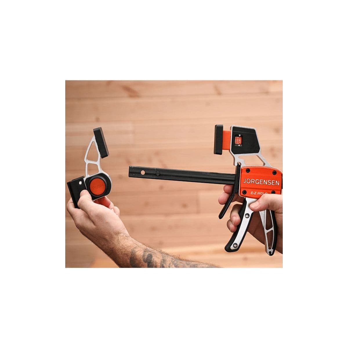 Струбцина быстрозажимная/распорная 150мм Platinum Trigger Clamp с индикаторной шкалой, усилие до 180кг - изображение 5